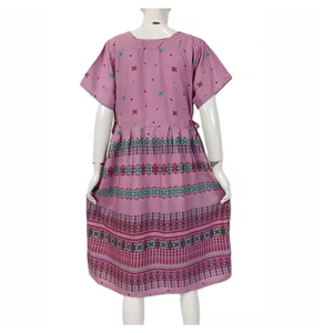 ชุดนอนผู้หญิงสไตล์วินเทจใส่สบายสุดๆใส่ได้ทุกวันชุดเอวยางยืดใส่สบายมีไซส์พิเศษใส่ได้ในฤดูร้อน - Product Image 3