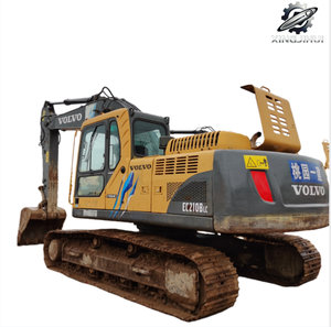 Excavadora Usada Volvo EC210B de 21 Toneladas, Marca Original Sueca, Oruga Pequeña Mediana de Segunda Mano de Suecia - Product Image 1