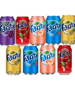 Original Fan-ta Bebida de Refresco Americano con Sabor Natural 355ml x 10 Latas (Fresa, melocotón, pino, manzana, uva, baya) - Product Image 6
