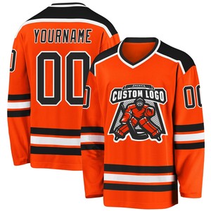 Maillot de hockey sur glace crossover 100% polyester imprimé par transfert thermique antibactérien à séchage rapide, option de nom d'équipe personnalisé, unisexe adulte - Product Image 6
