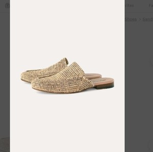 Raffia SandalsHandmade Slip-on <b>Shoe</b> Babouche De Raffia - Handicraft in Morocco by Local Artisans - Vegan Fast and Free Shipping - Product Image 1