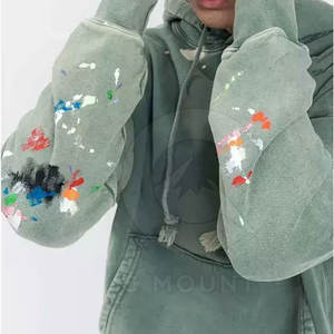 เสื้อฮู้ดดี้ผู้ชายสไตล์วินเทจ ลุคสตรีทแวร์ แขนยาว น้ำหนักเบา แฟชั่นทันสมัย เหมาะกับการแต่งตัวแนว Urban - Product Image 5