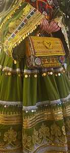 Hot Selling Women's Afghani Dresses Latest Arrival Fashion Embroidered <b>Lace</b> Decoration Button Zippers Natural Waistline - Product Image 4