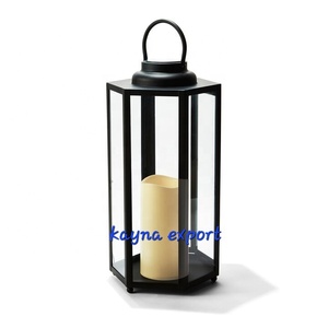 Portavelas Decorativo de Hierro Hecho a Mano con Recubrimiento de Polvo Negro Mate para Decoración del Hogar en Interiores para Navidad y Festividades - Product Image 3