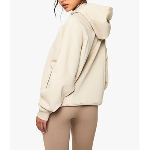 Sudadera con capucha con logotipo bordado personalizado para mujer Sudadera con capucha de lana de algodón hecha en fábrica OEM ODM - Product Image 6