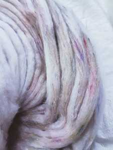 Custom Made Sari <b>Silk</b> Sliver in Jewel Multi Colored Tones Suitable for Yarn and <b>Fiber</b> Stores for Resale - Product Image 6