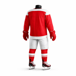 Meilleures ventes : Ensembles d'uniformes de hockey sur glace pour hommes adultes, respirants, durables, avec logo personnalisé, tenues d'équipe, prix de gros - Product Image 6