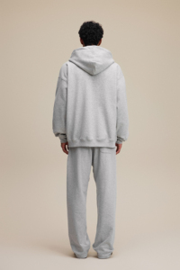 Fabrication professionnelle Logo personnalisé avant lourd 300 grammes solide hommes pull à capuche avec masque coupe-vent - Product Image 4