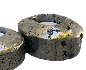 Porte-bougie en pierre naturelle de haute qualité Pyrite Porte-bougie en cristal naturel Pierre précieuse Cristal Reiki Guérison Fournisseur en gros - Product Image 2