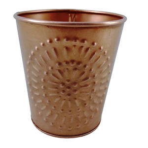 Ensemble intérieur et extérieur de 3 bougeoirs en métal plaqué argent pour décoration de Noël faits à la main - Product Image 3