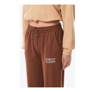 ชุดเซ็ตเสื้อฮู้ดดี้และกางเกงขายาวสำหรับผู้หญิง ไซส์พลัส ระบายอากาศได้ดี เป็นมิตรกับสิ่งแวดล้อม เหมาะสำหรับฤดูใบไม้ร่วง พร้อมโลโก้พิมพ์ สำหรับออกกำลังกาย - Product Image 1