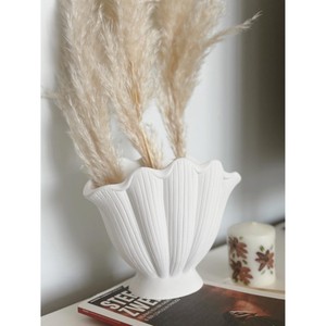 Vase en céramique irrégulier moderne nordique en gros superbe arrangement floral Vases en céramique déco pour la maison - Product Image 2