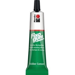 Colle liquide à base de solvant sans acide Marabu Fixogum 125g, non résistante au vieillissement - Product Image 1