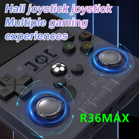 Console de jeu portable R36MAX améliorée 2025 4 "HD IPS 18000 + jeux rétro Open Source Linux Rechargeable Portable classique Arcade