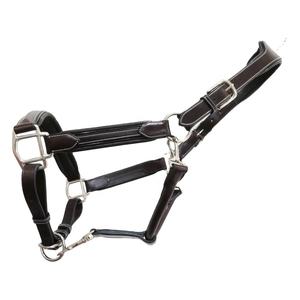 Licou de cheval de tuyauterie de brevet de point de fantaisie de haute qualité au meilleur prix nouveau design avec le matériel en laiton et en cuir - Product Image 1