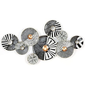 Art mural moderne en feuille de métal classique de qualité supérieure pour le salon et la salle à manger Décoration murale de pendaison de crémaillère - Product Image 3