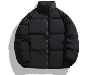 OEM diseño personalizado hombres invierno cálido cremallera Masculina Jaqueta talla grande grueso Stand Collar prendas de vestir Abrigo acolchado burbuja Puffer chaqueta - Product Image 2