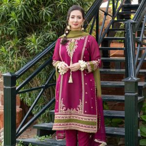 Acheter pakistanaise Salwar Kameez vente en gros magnifique Readymade nouveau Salwar Kameez élégant, dame élégante robe de soirée formelle 2201 - Product Image 2