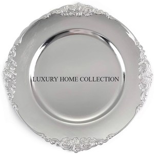 Superventas hecho a mano oro pulido Mesa Decoración Comida cargador plato maravilloso nuevo diseño vajilla comida mostrar plato - Product Image 2