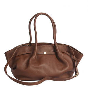 Soft Handbag and Crossbody Bag in Genuine Dollaro Leather - Made in <b>Italy</b> - Art. 26055 - Product Image 4