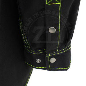 Chemises de soudage FR à manches longues de qualité supérieure pour hommes, respirantes, légères, résistantes à la chaleur 250-400°C, grandes tailles, couleur unie - Product Image 5