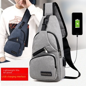 Modische Lässige Crossbody-Schultertasche Herren Diagonaler Rucksack Messenger-Handytasche Jungen Brusttasche Polyester Leichtgewicht - Product Image 2