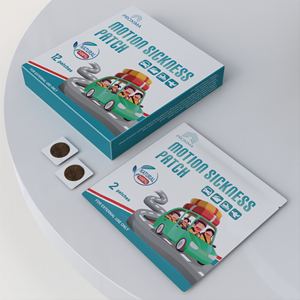 Parche para el mareo por movimiento a base de hierbas con jengibre y mentol para uso en viajes - Product Image 2