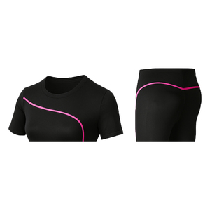 Conjunto de Shorts de Yoga para Mujer de 2 Piezas, Sólido, Más Vendido al por Mayor - Personalizable, Ligero, Transpirable, de Secado Rápido y Ecológico - Product Image 3