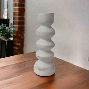 Candelabro moderno de lujo con mango de madera, candelabro con logotipo personalizado para decoración del hogar, soporte elegante para velas de pilar para fiesta de Navidad - Product Image 5