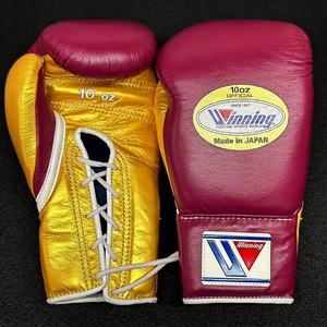 Équipement d'entraînement de kickboxing en cuir de vache véritable de haute qualité, gants de boxe Winning, gants de combat pour arts martiaux - Product Image 6