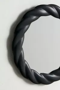 Miroir mural en aluminium noir au design antique Miroir mural décoratif de meilleure qualité pour salon en métal et verre Offre Spéciale les hôtels - Product Image 4