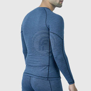 Servicio OEM Camisas de compresión de alta calidad para hombres Camisas de compresión de algodón 100% más vendidas hechas a medida - Product Image 3