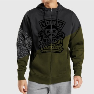 Pull surdimensionné 100% coton mélangé sweats à capuche pour homme sweats à capuche décontracté surdimensionné hommes sweats à capuche sweats pour garçon - Product Image 1