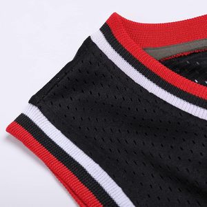 Blanc Hommes Basketball Jersey Mesh Formation Pratique Athlétique Sports Chemises Équipe Uniformes Fans Tenues Tops 100% Polyester - Product Image 3