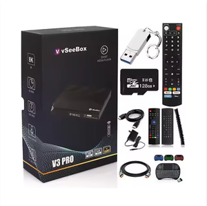 جهاز VseeBox V3 Pro عالي الجودة مبرمج بالكامل مع جهاز استقبال تلفزيون أندرويد بدقة 8K ووحدة تحكم عن بعد بالصوت - Product Image 1