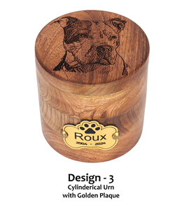Custom Pet Portrait Urn Engraved Wooden <b>Dog</b>/Cat <b>Ashes</b> Box Pet <b>Ashes</b> cremation urns Memorial keepsakes For <b>Dogs</b> - Product Image 5