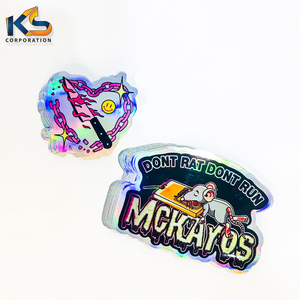 สติกเกอร์ไวนิลโฮโลแกรมกันน้ำพิมพ์ลายโลโก้ตามสั่งสติกเกอร์โฮโลแกรมสะท้อนแสง - Product Image 1