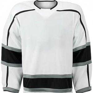 Camisetas de hockey sobre hielo personalizadas al por mayor, uniformes de hockey sublimados de fábrica, OEM, ODM, alta calidad, transpirable, secado rápido, 100% poliéster - Product Image 1