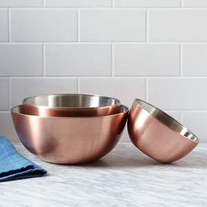 Bol de service en cuivre pour les hôtels souhaitant servir des plats avec une présentation luxueuse pour leurs clients précieux - Product Image 1