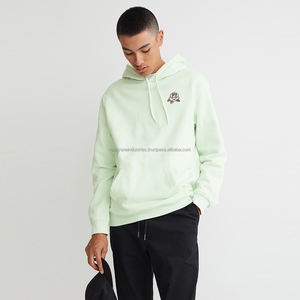 100% nouveau coton lourd recadrée Double fermeture éclair à capuche brodé unisexe conception personnalisée pour la saison d'hiver surdimensionné fermeture éclair à capuche - Product Image 1