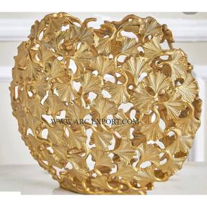 Marvelous Designer Aluminio Oro Pulido Floreros Más vendidos Jarrones de flores únicos hechos a mano a precio asequible Macetas - Product Image 3