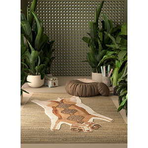 Tapis en laine et viscose tufté à la main Wild Wanderlust, motif animal abstrait, rectangulaire, pour la maison, le salon, le couloir - Tra-15123 - Product Image 5