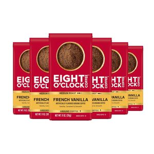 Café Molido Eight O'Clock Coffee French Vanilla, Tueste Medio, 11 Onzas (Paquete de 6) - Suave y Aromático - Product Image 3