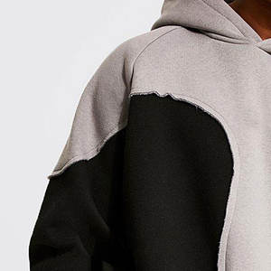 Ensemble de survêtement pour homme de qualité supérieure, style streetwear d'automne, avec logo brodé sur le devant, 100% coton, ensemble de vêtements d'extérieur surdimensionné de style français - Product Image 6