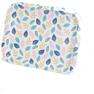 Bandeja Rectangular con patrón de hojas modernas, plato de servir de Metal de 233x307mm, acero inoxidable, cobre para servir alimentos, estilo árabe - Product Image 4