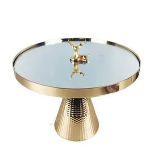 Plateau à chocolat en aluminium et cuivre Meilleures ventes Vaisselle faite à la main Vaisselle de restaurant et d'hôtel Support à dessert - Product Image 5