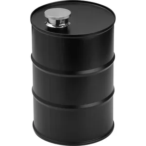 Gadget personnalisé Blair : Gourde de hanche en forme de tonneau à vin - Product Image 1