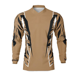 Personnalisé 100% Polyester Mesh Sublimation Motocross Jersey pour Adultes XL Taille VTT MX Cyclisme Course Moto Auto Racing Wear - Product Image 1