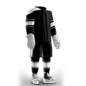 Tenues de hockey sur glace respirantes en maille unisexe fabriquées au Pakistan, tailles plus, vêtements de sport, personnalisation OEM, nom d'équipe, polyester, sublimation - Product Image 2