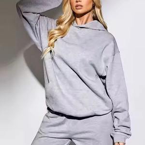 Sudadera Larga de Invierno para Mujer, Estilo Urbano, Holgada, con Logotipo en la Parte Delantera de Terciopelo - Product Image 4